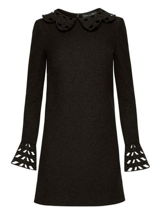 Oscar De La Renta bell-sleeve embellished dress - Black