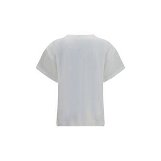 Brunello Cucinelli Womens White Cotton T-Shirt