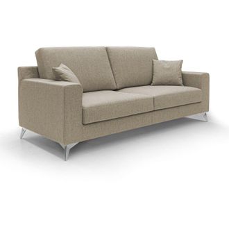 Divani.Store Michael Canap&eacute; De Tela Impermeable Y Antimanchas 146 Cm Marr&oacute;n