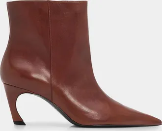 Schutz 75mm Lexi Leather Ankle Boots