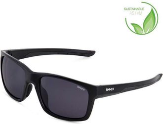 Sinner Cabralea Asian Fit Polarized SISU-923-10-P10 Mens Sunglasses Black Size 56