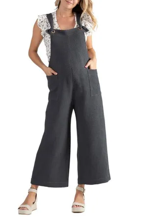 Cache Coeur Maternity and Nursing Dungaree Maya in Anthracite at Nordstrom, Size Xx-Large