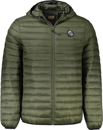 Cavalli Jacket met Lange Mouwen en Capuchon - Heren - Winterjassen - Groen - S - Jassen