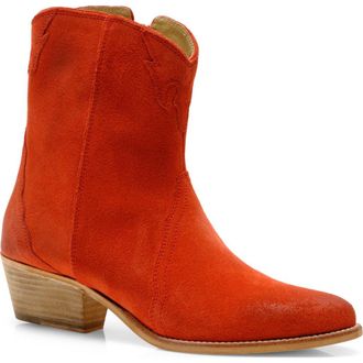 Free People New Frontier Western Bootie in Coral Fusion at Nordstrom Rack, Size 5.5Us / 36Eu