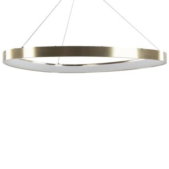 Beliani Beliani - L&aacute;mpara De Techo Led De Acr&iacute;lico Metal Dorado Redonda Moderno Glamour Kraburi