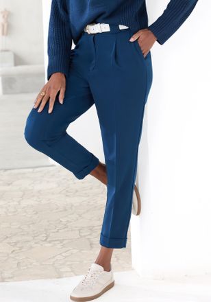 Lascana 7/8-Hose mit Bügelfalten, schmales Bein