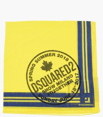 Dsquared2 Cotton Bandana with Beaver Print size Unica