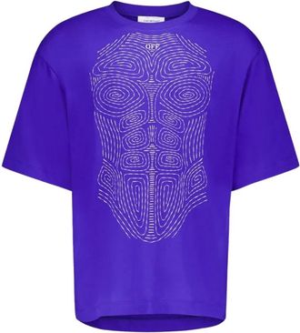 Off-white Urban Skate T-Shirt Blauw/Wit - Heren - T-shirts - Blauw - S - Katoen - Tops