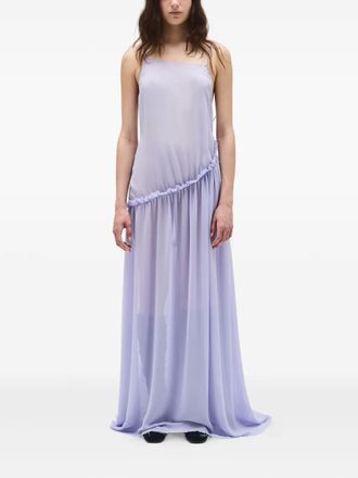 Ann Demeulemeester Neta maxi dress - women - Silk - 40 - Purple