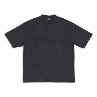 Balenciaga Fashion Institute T-shirt Medium Fit Washed Black 612966TMVH68190