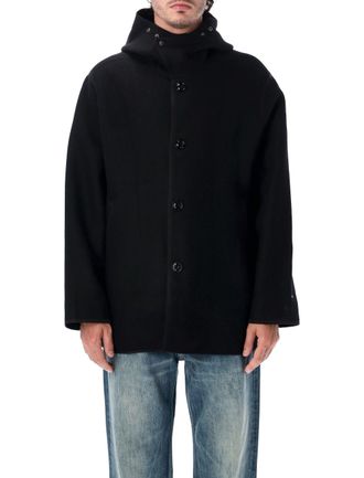 Our Legacy Liner Reversible Italian Virgin Wool Stamped Hooded Jacket