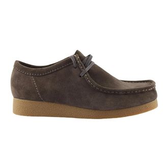 Clarks Stijlvolle Donkerbruine Su&egrave;de Schoenen - Heren - Veterschoenen - Bruin - 45 EU - Su&egrave;de - Schoenen