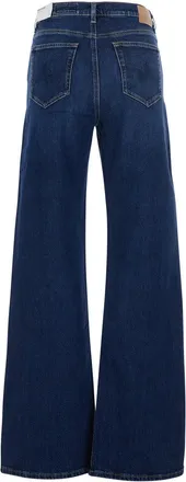 AG - Adriano Goldschmied Womens Jeans New Baggy Blue Cotton