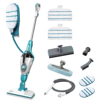 Black+Decker Black&decker - Black+decker Fsmh1351sm Scopa A Vapore Steam Mop 9 In 1 Con Modulo Steamitt Integrato