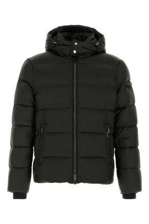 Moorer Dark Green Quilted Down Jacket