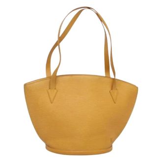 Louis Vuitton Tweedehands leren Louis Vuitton tassen - Dames - Pre-owned - Geel - Maat: ONE Size Leer