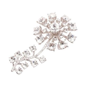 Self Portrait Bijoux Broche - Dames - Accessoires - Wit - Maat: ONE Size Leer