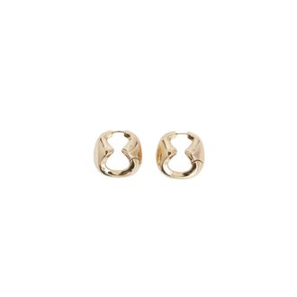 Max Mara Accessoires, Dames, Geel, ONE Size, Grote Metallic Oorbellen