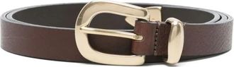 Sunflower Messing Smalle Punt Einde - Heren - Riemen - Bruin - ONE Size - Accessoires