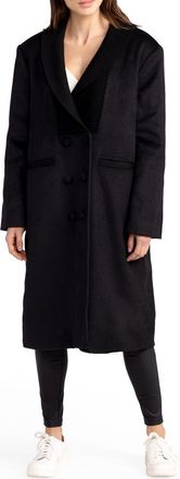 Belle & Bloom After Party Quilt Lined Wool Blend Coat in Black at Nordstrom Rack, Size X-Small