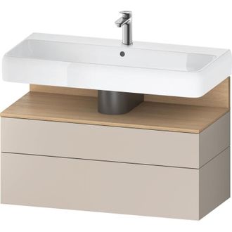 Duravit Qatego Mueble Bajo Lavabo, 1 Extra&iacute;ble Y 1 Caj&oacute;n, - Duravit