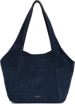 Rag & Bone Small Brayton Suede Shopper in Navy at Nordstrom
