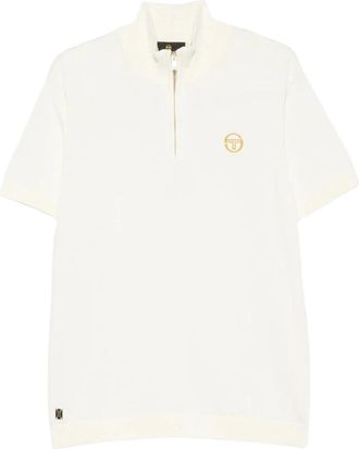 Sergio Tacchini Daytone Knit SS Polo - Heren - Polos - Wit - XL - Katoen - Tops