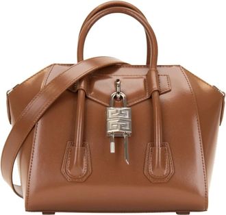 Givenchy Antigona Mini Schoudertas - Dames - Handtassen - Bruin - ONE Size - Leer - Tassen