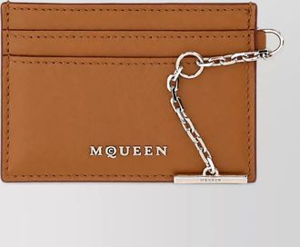 Alexander McQueen leather card holder
