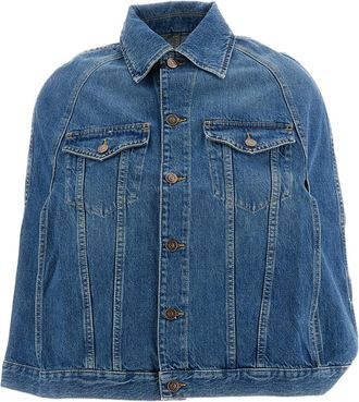 7 For All Mankind Blue Midtown Cotton Denim Jacket