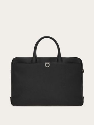 Ferragamo Uomo Borsa da lavoro Gancini Nero