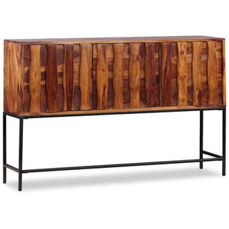vidaXL Credenza in Legno Massello di Acacia 120x30x80 cm - Vidaxl