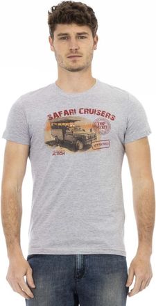 Trussardi Casual korte mouw ronde hals T-shirt - Heren - T-shirts - Grijs - M - Tops