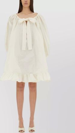 Patou oversize puff sleeve dress