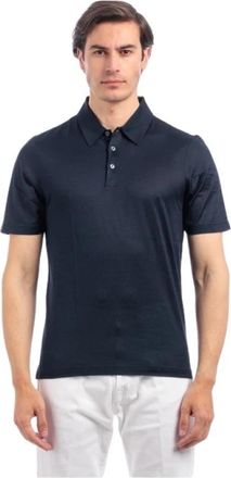 Barba Polo met korte mouw 3 knopen - Heren - Polos - Blauw - 2XL - Tops