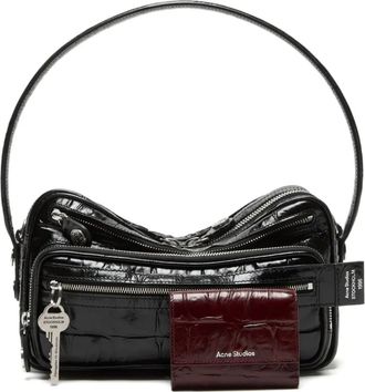 Acne Studios Portemonnee met logo-reli&euml;f - Rood
