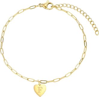 Adornia Initial Chain Bracelet in Gold-F at Nordstrom Rack