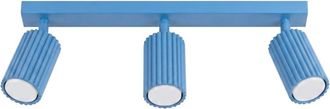 Sollux Lighting Plafone azul claro aluminio alt. 16.5 cm
