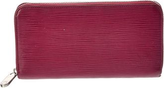 Louis Vuitton Pink Calf Leather Zippy Wallet (Authentic Pre-Loved)
