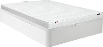 Vente-Unique Conjunto 140 x 190 cm canapé blanco + colchón de espuma de 15 cm - ZEUS de YSMÉE