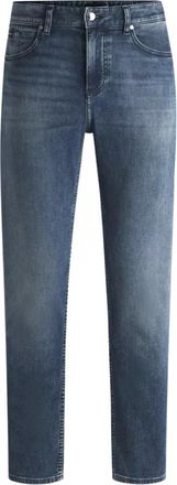 HUGO BOSS Navy Denim Jack - Heren - Slim Fit Jeans - Blauw - W32 L34 - Denim - Jeans