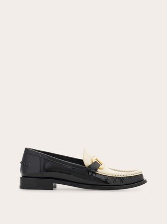 Ferragamo Women Gancini ornament moccasin White Size 10.5