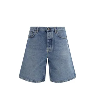 Off-white Half Arrow Denim Shorts