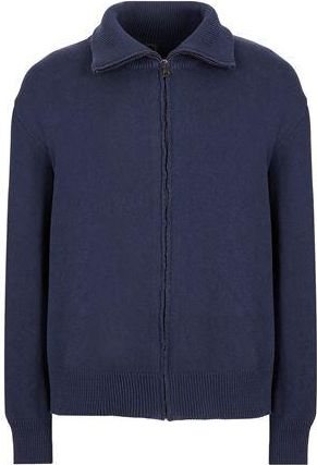 8 by YOOX COTTON PLAIN KNIT FULL-ZIP JUMPER