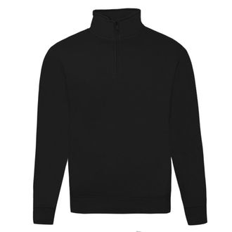 Russell Athletic Russell Heren Authentieke Kwartier Ritssweatshirt (Zwart)