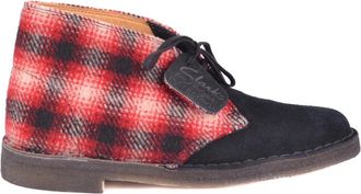 Clarks Enkellaarsjes - Heren - Enkellaarsjes - Rood - 47 EU - Leer - Schoenen