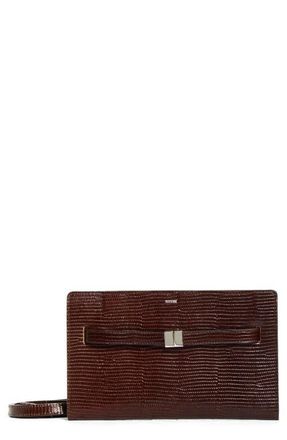Toteme Belted Lizard Embossed Crossbody Bag in Brown at Nordstrom