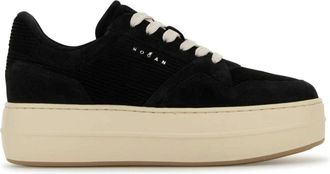 Hogan Skyscraper Platform Sneakers - Dames - Sneakers - Zwart - 37 1/2 EU - Leer - Schoenen