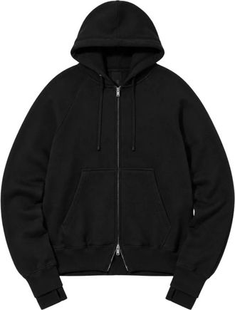 Thom Krom Zip-Up Hoodie - Heren - Vesten met rits - Zwart - M - Hoodies & sweatvesten