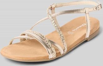 Tamaris Tamaris Sandalen aus echtem Rindsleder in Gold, Gr&ouml;&szlig;e 36